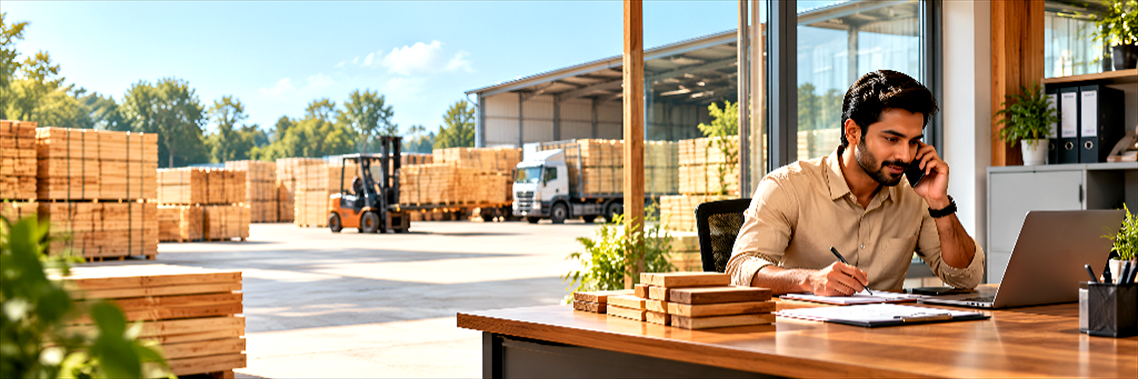 Amrawati Timbers Technical Sales Desk & Sawmill Facility