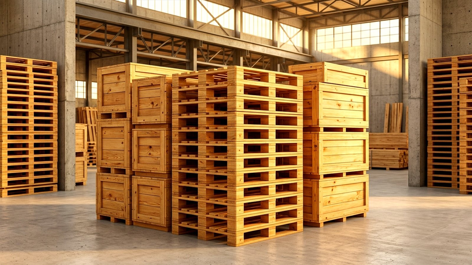 Heavy-Duty Wooden Pallets