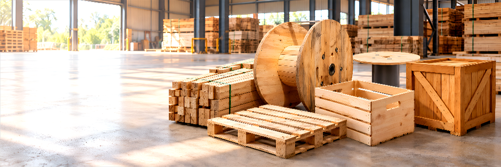 Amrawati Timbers Industrial Products - Pallets, Cable Drums, Crates & Boxes