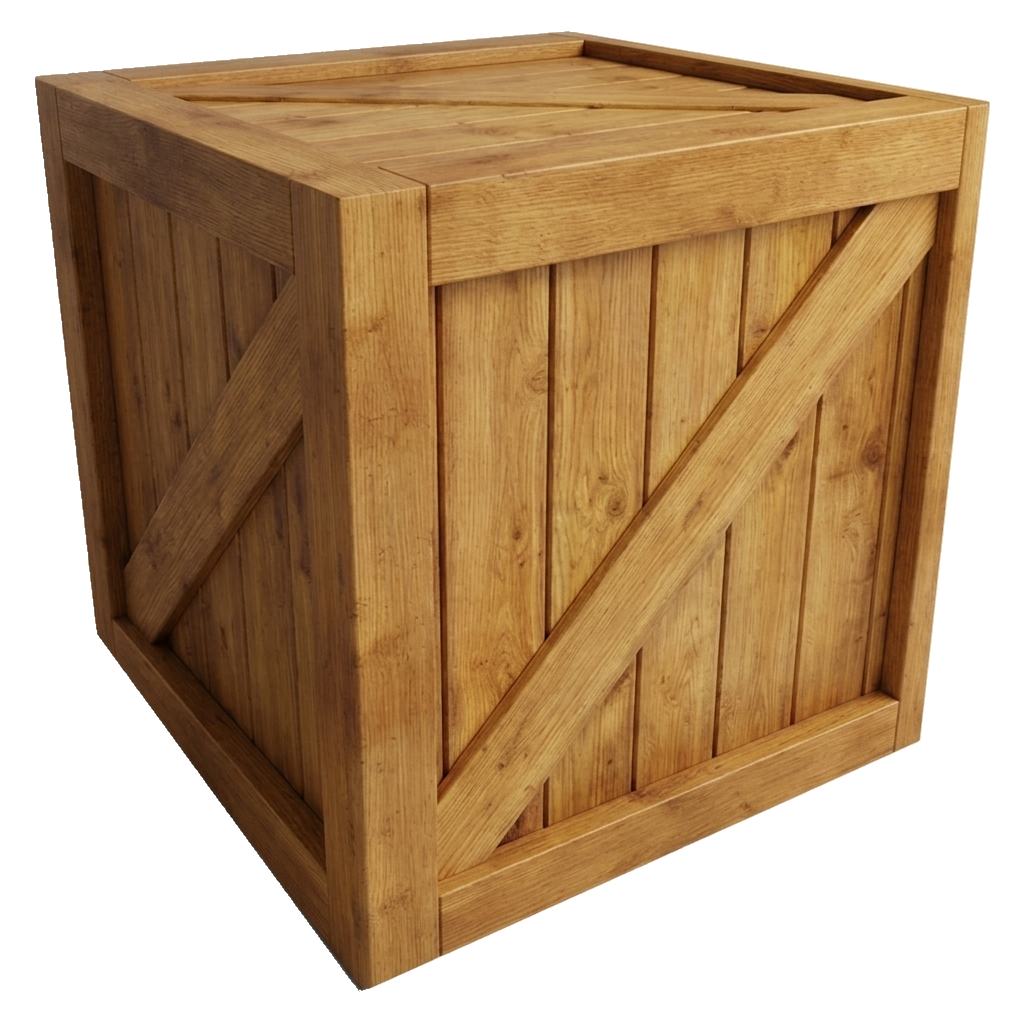 Reinforced Wooden Shipping Box